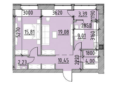 2-комнатная 63.97 м² в ЖК Компаньон от 23 300 грн/м², с. Сокольники