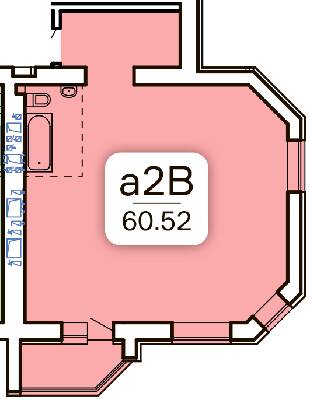 2-комнатная 60.52 м² в ЖК Kvartal от 37 000 грн/м², Запорожье