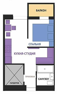 1-кімнатна 37.6 м² в ЖК Воробйові гори Family від 23 000 грн/м², Харків
